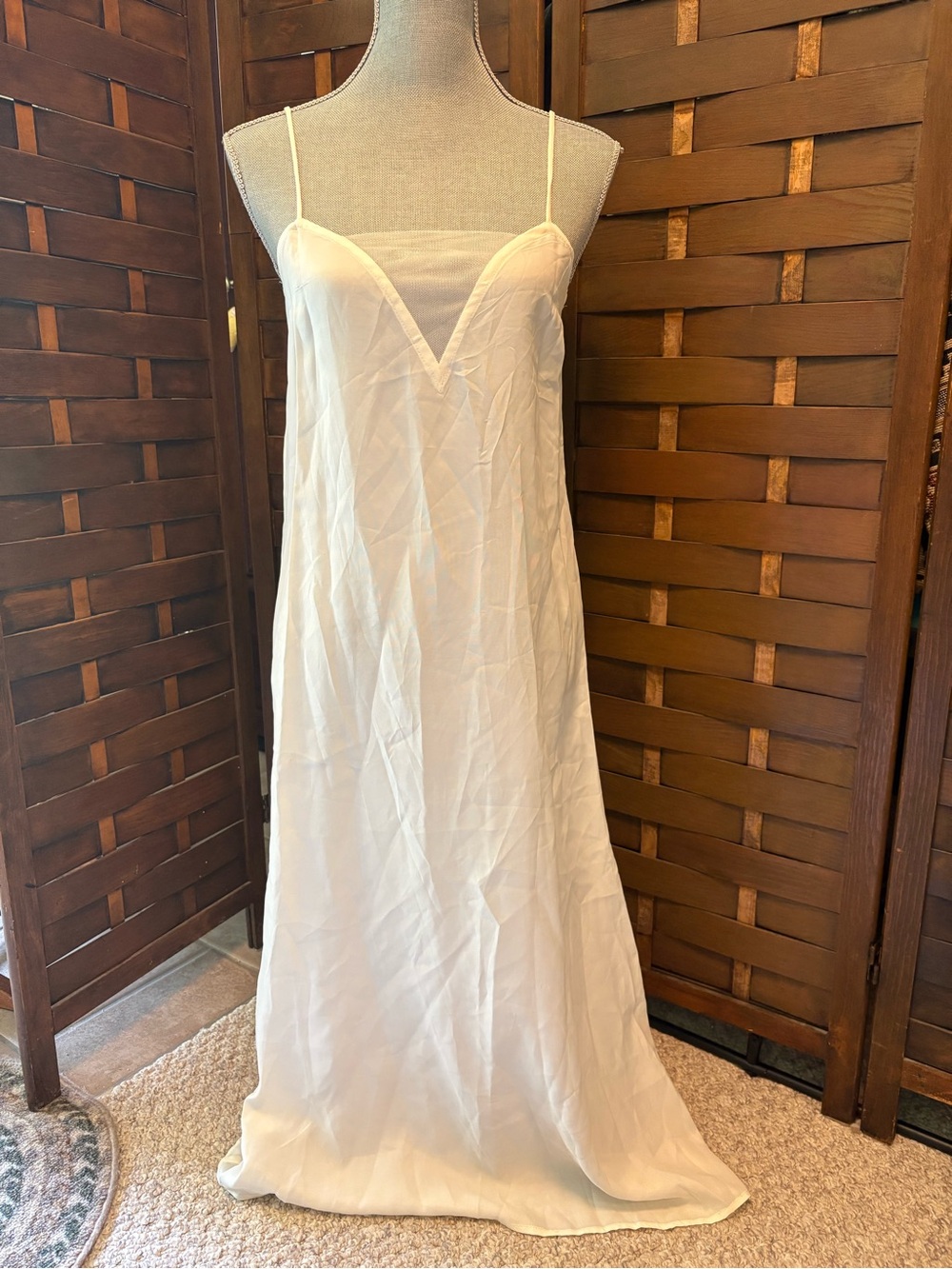 Jessica McClintock bridal dress size 6 slip ivory white elegant formal wedding